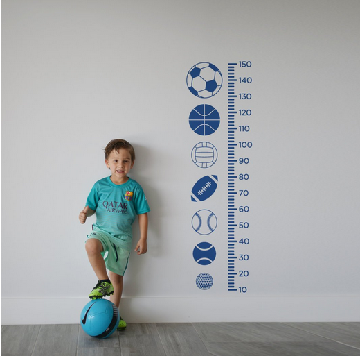 Sports Growth Chart Decal