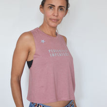 Load image into Gallery viewer, Racerback Cropped Tank - Imperfectly Perfect