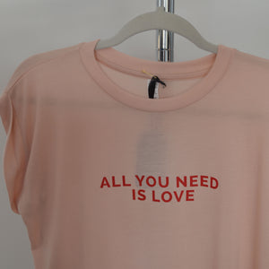 Rolled Cuffs Tee - All you need is Love