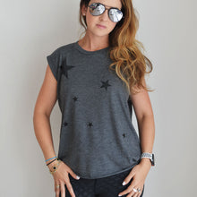 Load image into Gallery viewer, Etoiles Noir - Rolled Cuffs Tee