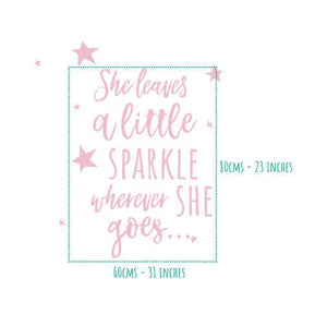 She leaves a Little Sparkle...