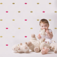 Load image into Gallery viewer, Crown Wall Decal , Mini Princess Crown Decals