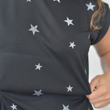 Load image into Gallery viewer, Rolled Cuffs Tee - Mini Glitter stars
