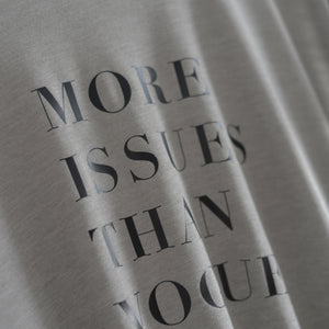More Issues Than Vogue - Rolled Cuffs Tee - White