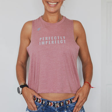 Racerback Cropped Tank - Imperfectly Perfect