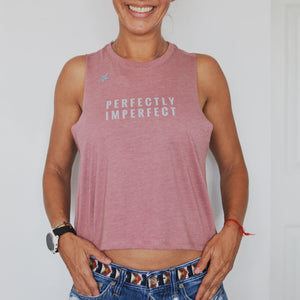 Racerback Cropped Tank - Imperfectly Perfect