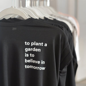 To plant a garden - Rolled Cuffs Tee